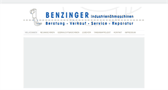 Desktop Screenshot of benzinger-naehmaschinen.de