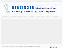 Tablet Screenshot of benzinger-naehmaschinen.de